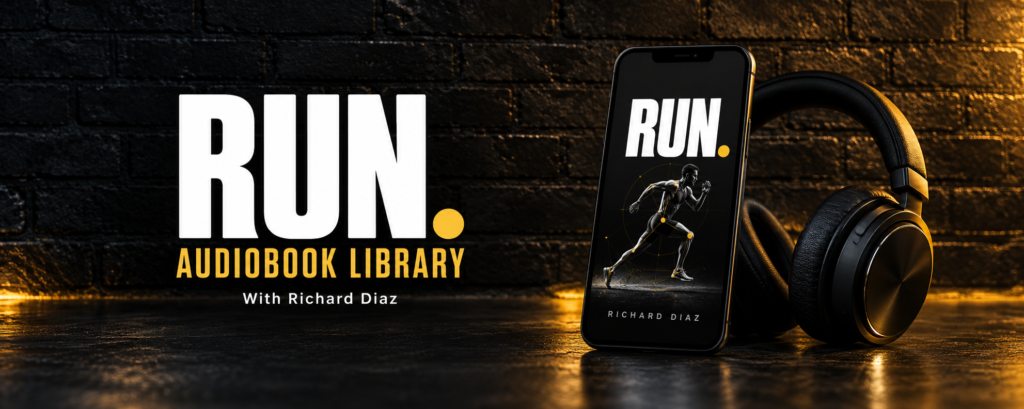 RUN audiobook library welcome banner